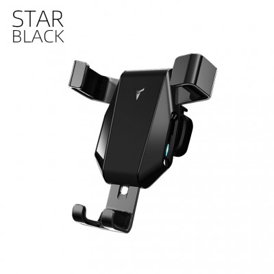 2019 wholesale mobile phone mount air vent car accessories wireless charger phone holder fast charge gravity mobile phone holder